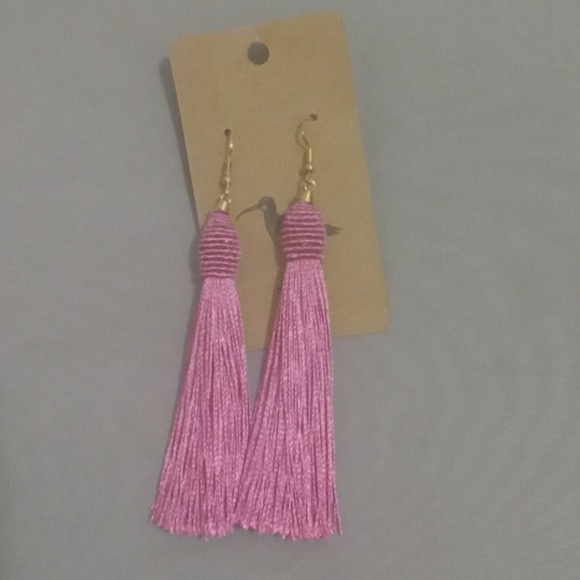 Barbie Pink Tassle Earrings - Picture 3 of 5